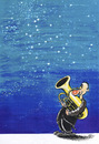 Cartoon: Space and Music (small) by kamil yavuz tagged fryderyk chopin 200 sky music