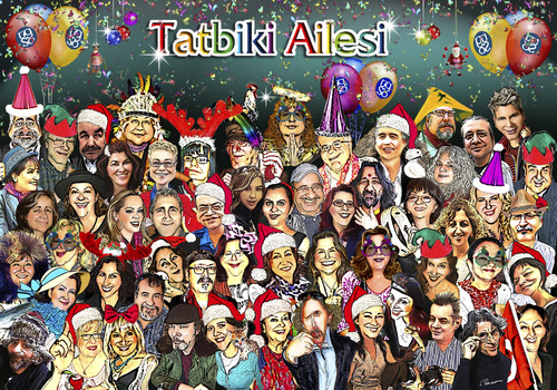 Cartoon: Tatbiki Ailesi (medium) by semra akbulut tagged tatbiki,sem,akbulut,semra