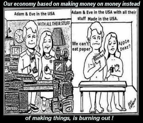 Cartoon: Adam and Eve in global economy (medium) by ray-tapajna tagged globalization,free,trade,workers,betrayed,new,working,poor,class