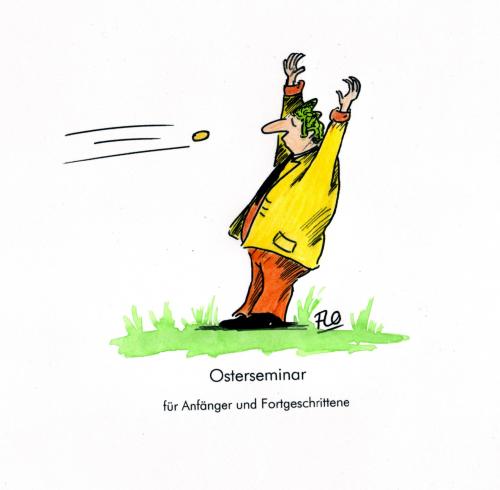Cartoon: Osterseminar (medium) by Flo tagged fortbildung,seminar,ostern,