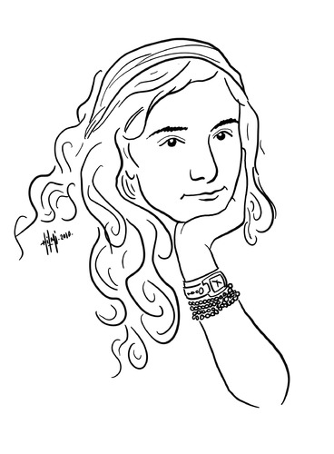 Cartoon: Cigdem Demir (medium) by Hilmi Simsek tagged cigdem,demir,portre,cartoon,caricature,hilmi,simsek