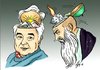 Cartoon: Aziz Nesin (small) by Hilmi Simsek tagged hilmi