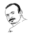 Cartoon: Hicabi Demirci (small) by Hilmi Simsek tagged hicabi,demirci,hilmi,simsek,caricature,cartoon,turkish