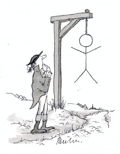 Cartoon: Hangman (medium) by Paulus tagged gibbet,