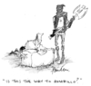 Cartoon: Last question (small) by Paulus tagged death