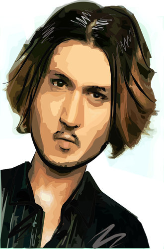 Cartoon: Jhonny Depp (medium) by yan setiawan tagged celebrity