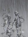 Cartoon: RAINY DAY (small) by yan setiawan tagged monkey