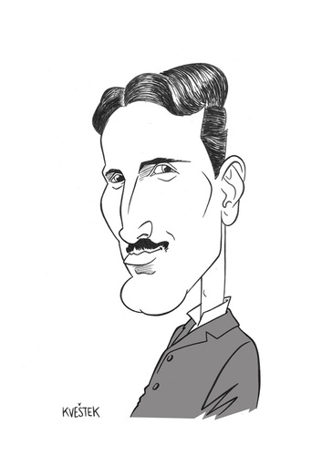 Cartoon: Nikola Tesla (medium) by Jura Karikatura tagged nikola,tesla,jurakarikatura,kvestek