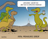 Cartoon: NO GMO (small) by Jura Karikatura tagged gmo,dinos