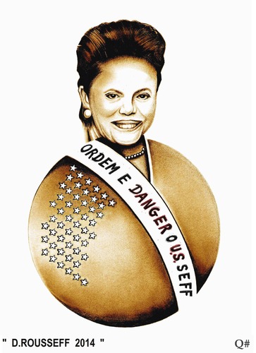 Cartoon: D.ROUSSEFF EN 2014 (medium) by QUIM tagged quimericas