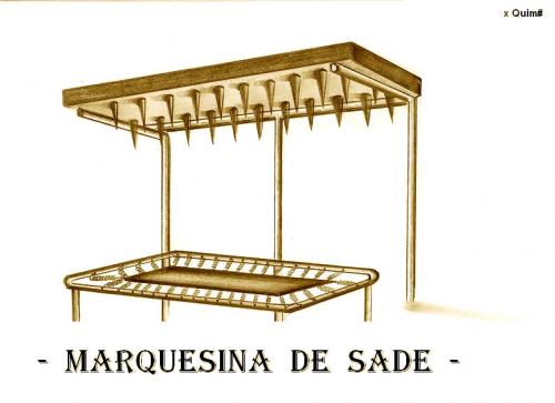 Cartoon: MARQUESINA DE SADE (medium) by QUIM tagged marquesina,,illustration,springen,trampolin,sport,fitness,sportgerät,gerät,turnen,turngerät,hüpfen,gefahr,decke,spitzen,aufspießen,funktionalität,nutzlos,zwecklos,zweckfrei,effektivität,spitz,verletzung