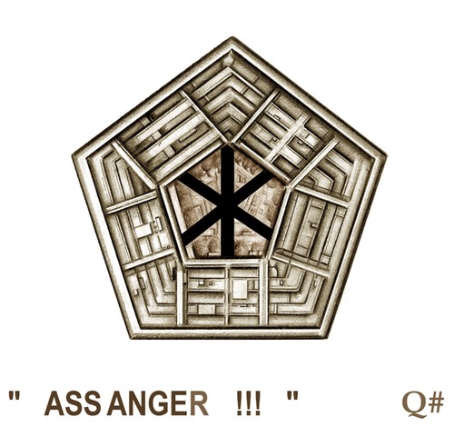 Cartoon: ONE ASS TO RISK - ASSANGE REPORT (medium) by QUIM tagged assange,war,pentagon,peace,information,media,usa