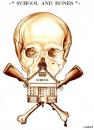 Cartoon: SCHOOL AND BONES (small) by QUIM tagged school,bones,massacre,usa,