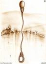 Cartoon: SERIE ESPERMATOZOIDES (small) by QUIM tagged espermatozoide reflejo agua soga 