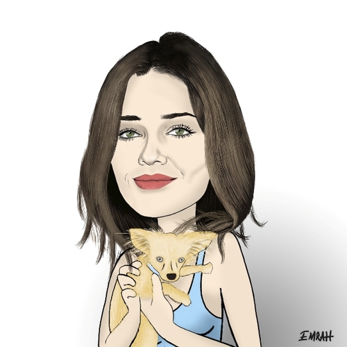 Cartoon: Ana Beatriz and Zehechihuahua (medium) by emraharikan tagged zehechihuahua,and,beatriz,ana