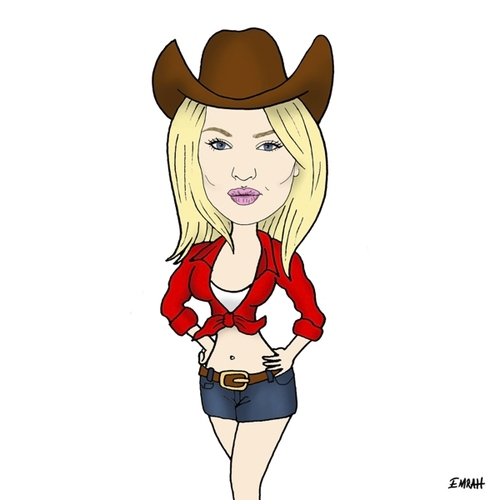 Cartoon: Kisses from Candice Swanepoel (medium) by emraharikan tagged kisses,from,candice,swanepoel