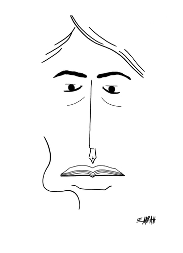 Cartoon: Turhan Selcuk (medium) by emraharikan tagged selcuk,turhan