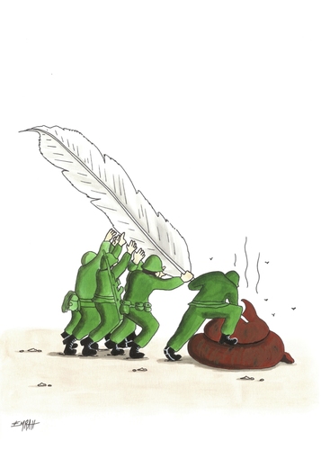 Cartoon: WAR (medium) by emraharikan tagged war