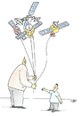 Cartoon: satellite (small) by emraharikan tagged satellite