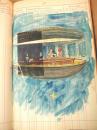 Cartoon: my sketchbook -space nighthawks (small) by daPinsli tagged cartoon,sketch,gouache,