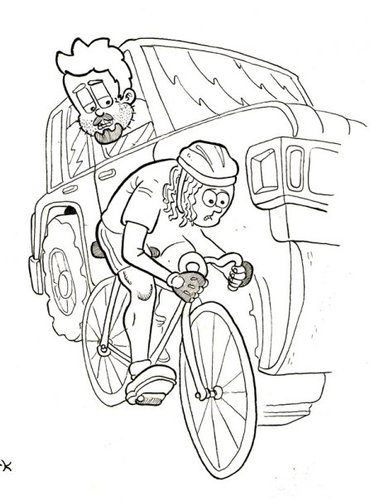 Cartoon: bisiklet (medium) by gunberk tagged bike,car,bycle