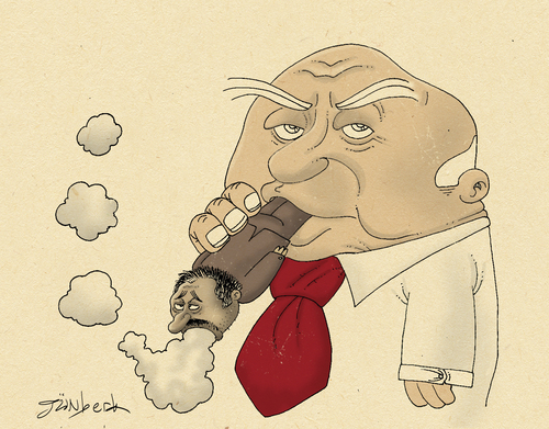 Cartoon: Cigarette (medium) by gunberk tagged smoking,cigarette