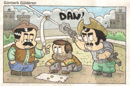 Cartoon: cowboy (medium) by gunberk tagged cowboy