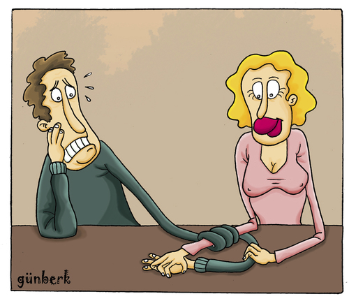 Cartoon: relationships (medium) by gunberk tagged relationships,love,womens,men