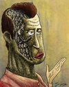 Cartoon: humanity (small) by gunberk tagged soul,pain,man,face,no,body,humanity