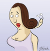 Cartoon: Snail-3 (small) by gunberk tagged snail,women,hairs,suprise