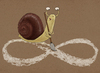 Cartoon: snail and eternity (small) by gunberk tagged snail,eternity,sisifos