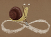 Cartoon: snail and eternity (small) by gunberk tagged snail,eternity,sisifos
