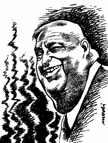 Cartoon: Ariel Sharon (medium) by Medi Belortaja tagged minister,prime,israel,sharon,ariel