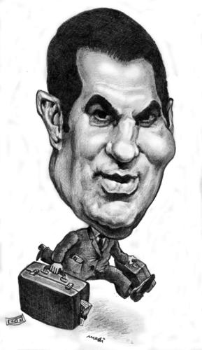 Cartoon: Ben Ali (medium) by Medi Belortaja tagged ali,ben