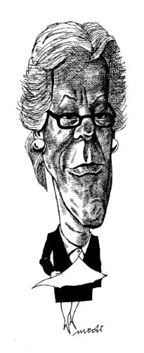 Cartoon: Carla Del Ponte (medium) by Medi Belortaja tagged ponte,del,carla
