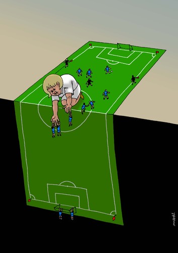 Cartoon: hard soccer (medium) by Medi Belortaja tagged ukraine,2012,euro,team,greece,football,merkel,soccer,political