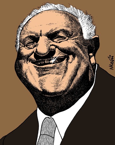 Cartoon: Eduard Shevardnadze (medium) by Medi Belortaja tagged eduard,shevardnadze