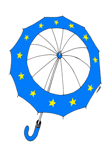Cartoon: EU umbrella (medium) by Medi Belortaja tagged umbrella,europe,european