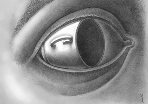 Cartoon: eye cup (medium) by Medi Belortaja tagged coffee,tea,cup,eye