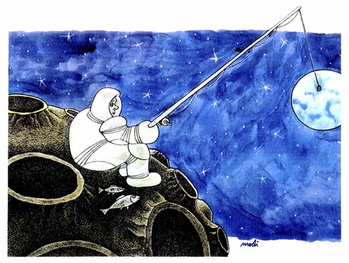Cartoon: fishing (medium) by Medi Belortaja tagged fishing