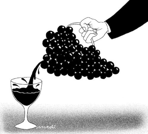 Cartoon: fresh (medium) by Medi Belortaja tagged fresh,grape,juice