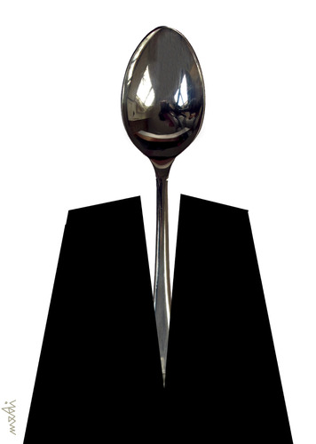 Cartoon: Mr.Spoon (medium) by Medi Belortaja tagged mister,spoon,man