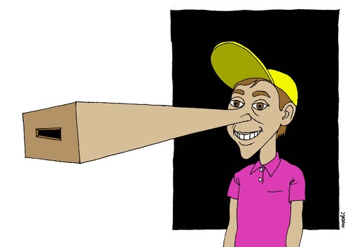 Cartoon: pinocchio of elections (medium) by Medi Belortaja tagged ballot,politics,elections,pinocchio,box,nose,lie,manipulation