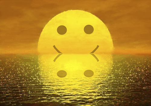 Cartoon: smile (medium) by Medi Belortaja tagged smile,sunset