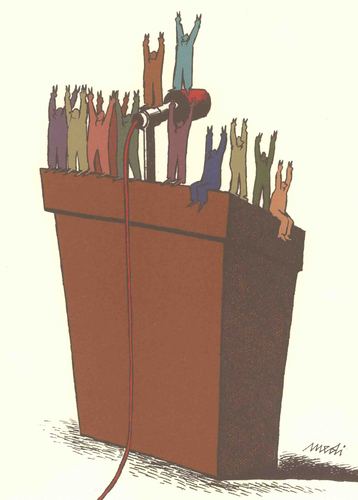 Cartoon: Victory (medium) by Medi Belortaja tagged victory,freedom,people,peoples,politics,podium