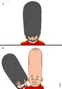 Cartoon: adaptation (small) by Medi Belortaja tagged adaptation,britain,guard,soldier,head