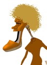 Cartoon: angry woman (small) by Medi Belortaja tagged angry,woman,women,shoe