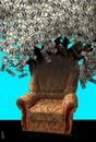 Cartoon: armchair prosperous (small) by Medi Belortaja tagged politics,politicians,chair,armchair,prosperous,corrupt,corruption,power,democracy,usd,dollars,rich,tree