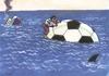 Cartoon: ball (small) by Medi Belortaja tagged ball,robinson,crusoe,soccer,salvation