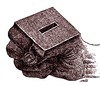 Cartoon: ballot box (small) by Medi Belortaja tagged ballot box